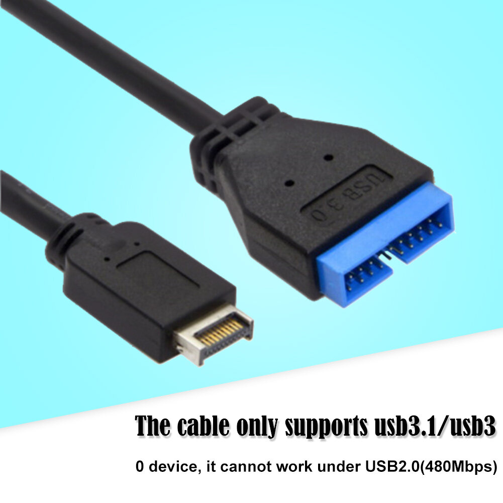 Mainboard Connector Cable USB 3.1 Front Panel Header to USB 3.0 20Pin Extension Cable for ASUS
