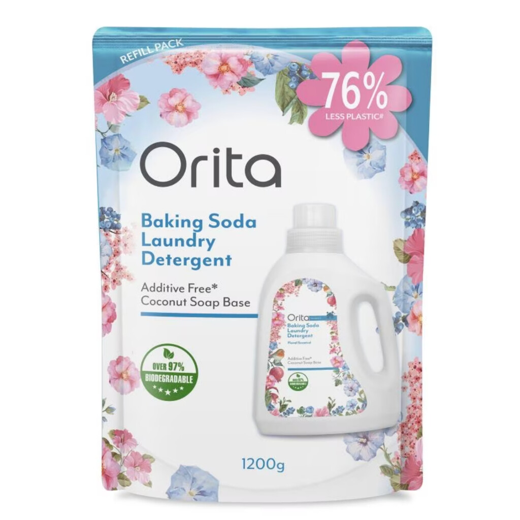 Orita Baking Soda Laundry Detergent 1.5kg 1500g Normal Rose Lavender