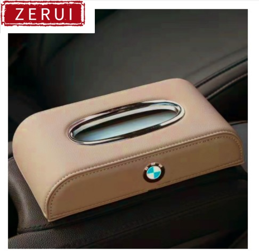 Zr for （tissue box）bmw premium leather car tissue box suitable for bmw f30 f20 f10 e34 e46 e60 e90 e36 x1 x3 x5 g20 g30