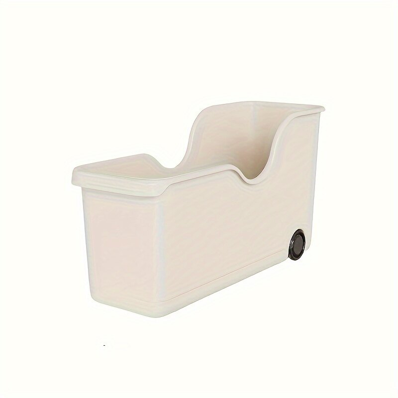 1pcbathroom chìm dưới bồn rửa có bánh xe lưu trữ giỏ sắp xếp kệ bảng lưu trữ hàng đầu hộp