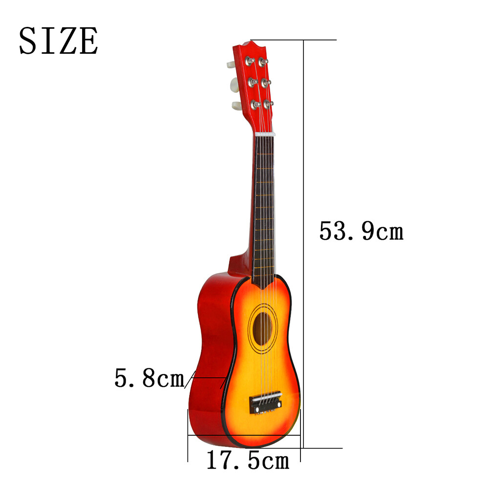 (Có Sẵn) Đàn Ghi-ta Mini Tiện Dụng 21 Inch 6 Dây Đàn Ukulele Đồ Chơi Học Tập Cho Trẻ Mới Bắt Đầu