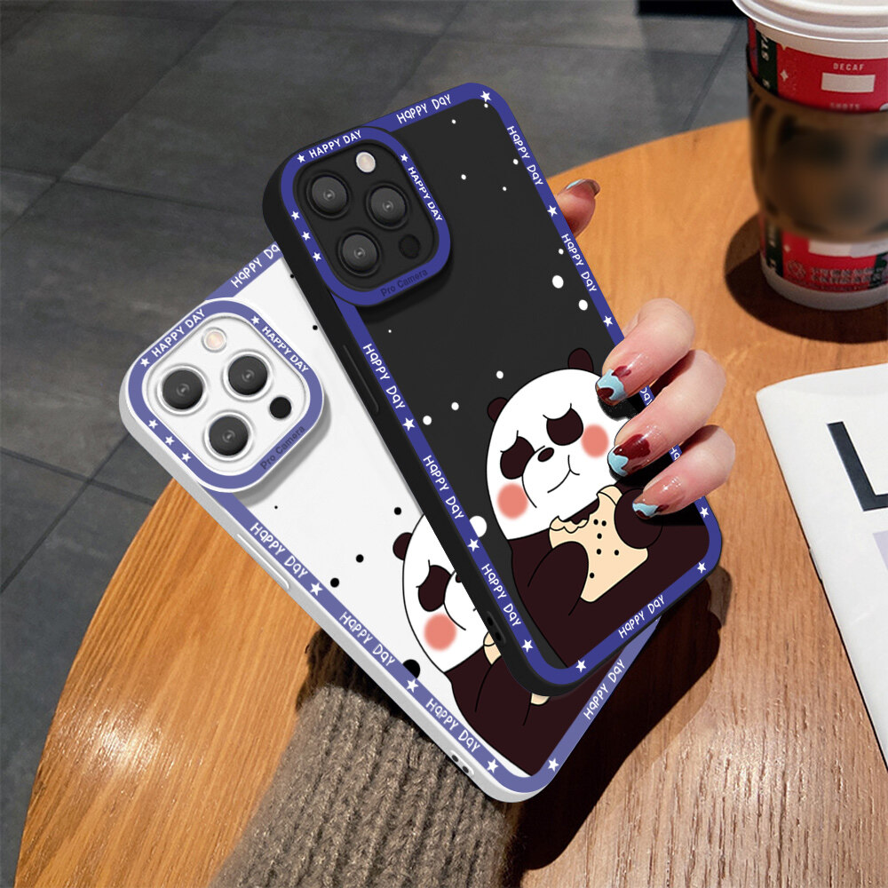 Jinsouwe Phone Case Casing For Xiaomi Redmi Note 9 ,Note 9S ,Note9 Pro ,Note 8 ,Note8 Pro ,Note 7 ,Note7 Pro Case For Boys Girls Cartoon Panda Bear Case Soft Rubber Back Cover