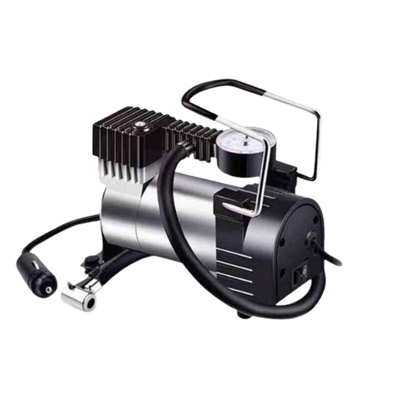 Air Pump Car Tyre Metal Single Cylinder Electric 12V Portable Air Compressor 150psi Automobile