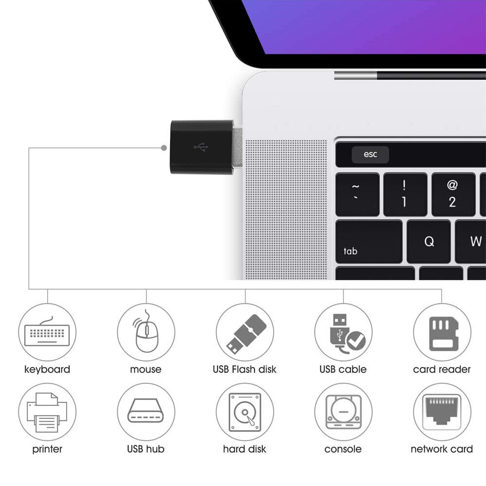 Type-C and Micro USB To USB Adapter