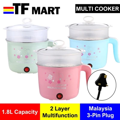 Lopol 1.8L Multi Cooker Mini Rice Cooker Electric Stainless Steel Multi Cooker Mini Rice Cooker - TF MART