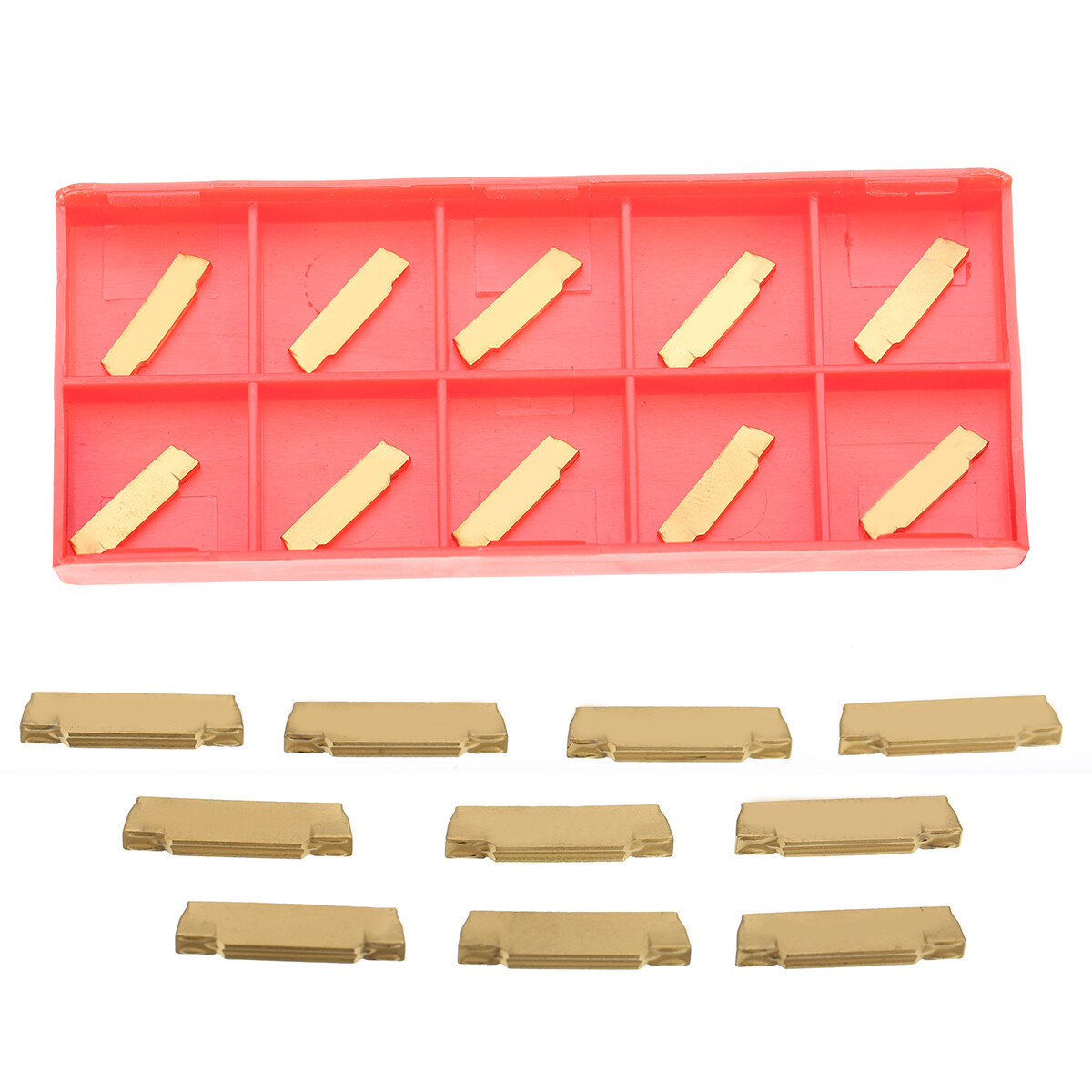 Bokali 10pcs mgmn200-g carbide inserts blades for mgehr/mgivr grooving cut-off tool