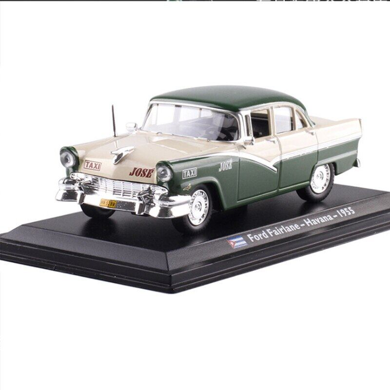 Diecast 1/43 Scale คิวบาแท็กซี่1955รถโมเดลอัลลอย Ford Fairlane Havana รถ Matel ของเล่นของขวัญเก็บจอแสดงผลแบบคงที่