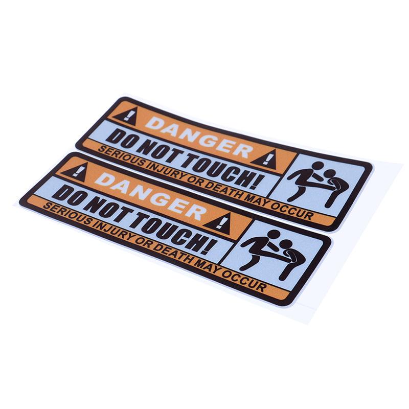 Car Tuning Sticker Decal – Turbo Warning Sticker, Glossy UV-Resistant, For Windows & Body