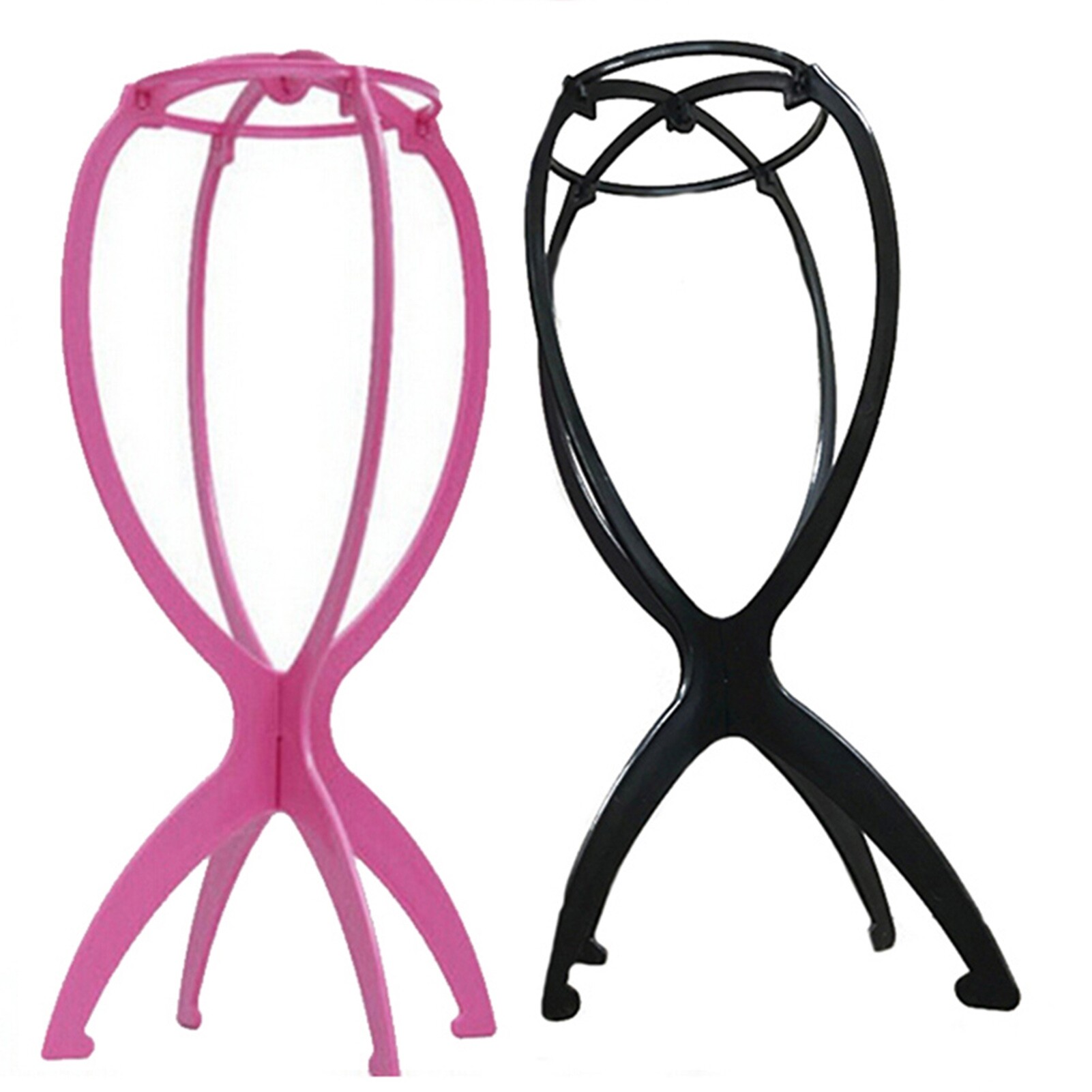 【In Stock】Wig Display Stand Portable Folding Solid Color Hat Hairpiece Holder