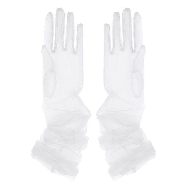 Summer Women Ultra thin Sunscreen Driving Glove Hallowe 70cm Sexy Lace Gloves mesh yarn Long Full Finger Touch Screen Gloves K10