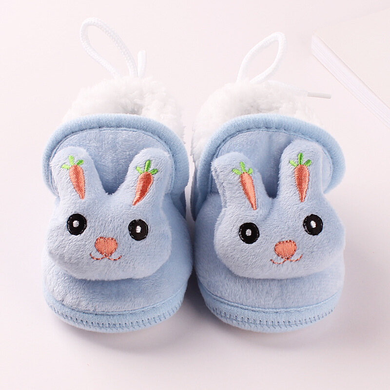 Gangster Rabbit Infant Baby Warm Boots Shoes Soft Baby Girl Shoes Newborn Toddler Baby  Warm Floor First Walkers
