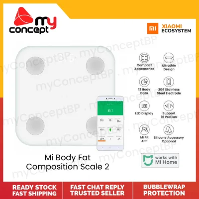Xiaomi Mi Body Composition Scale 2 / Mi Smart Scale 2 (READY STOCK) - Smart Digital Body Fat Weighing Scale Bluetooth Mi Body Fat Scale with 1 Year Warranty