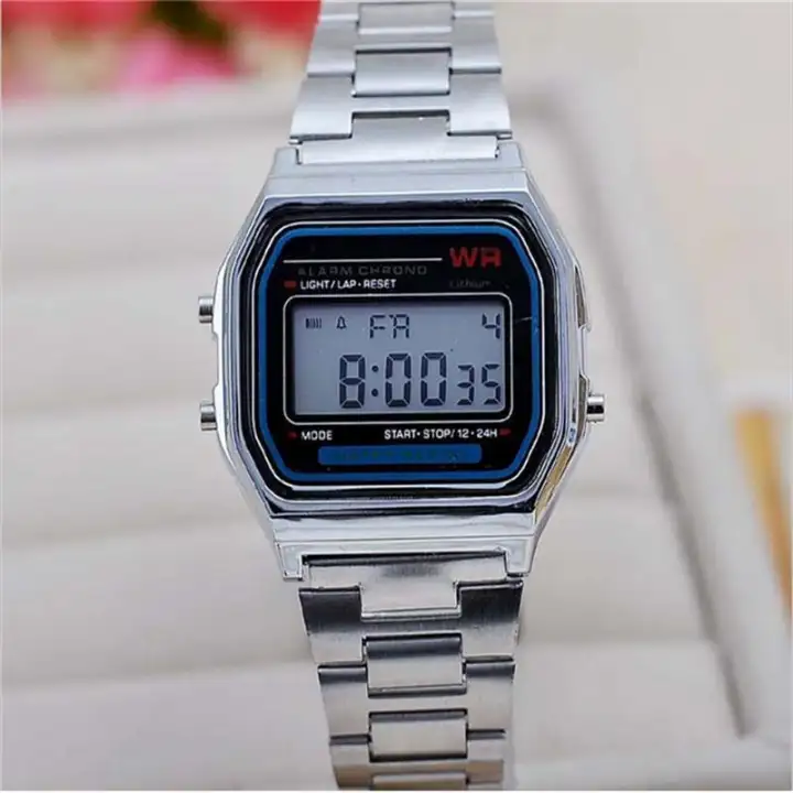 led retro watch