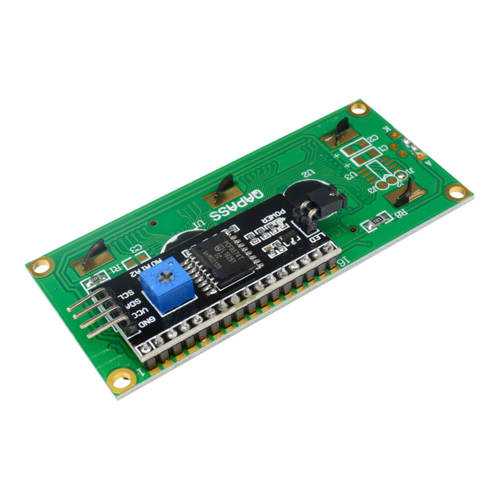 SeasBoat Màn Hình LCD Ký Tự 1602 16X2 Màu Vàng/Xanh Dương Mô-đun Giao Diện Nối Tiếp IIC/I2C/TWI/SP