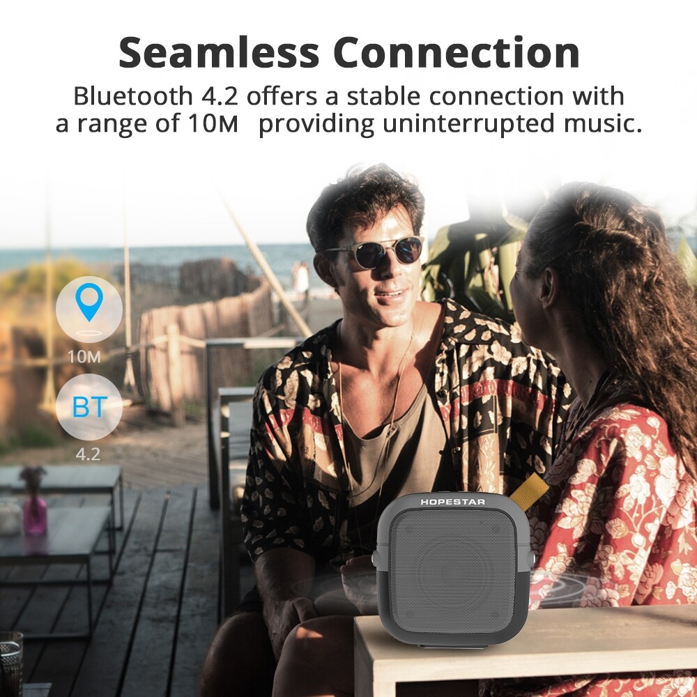 【On Sale】 HOPESTAR T5mini Bluetooth 4.2 Portable Mini Wireless Bluetooth Speaker
