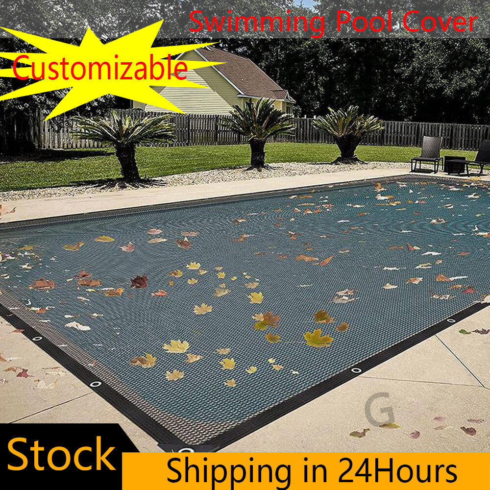 【Customizable】Swimming Pool Cover Mesh Screen Pool Cover Rectangular ...