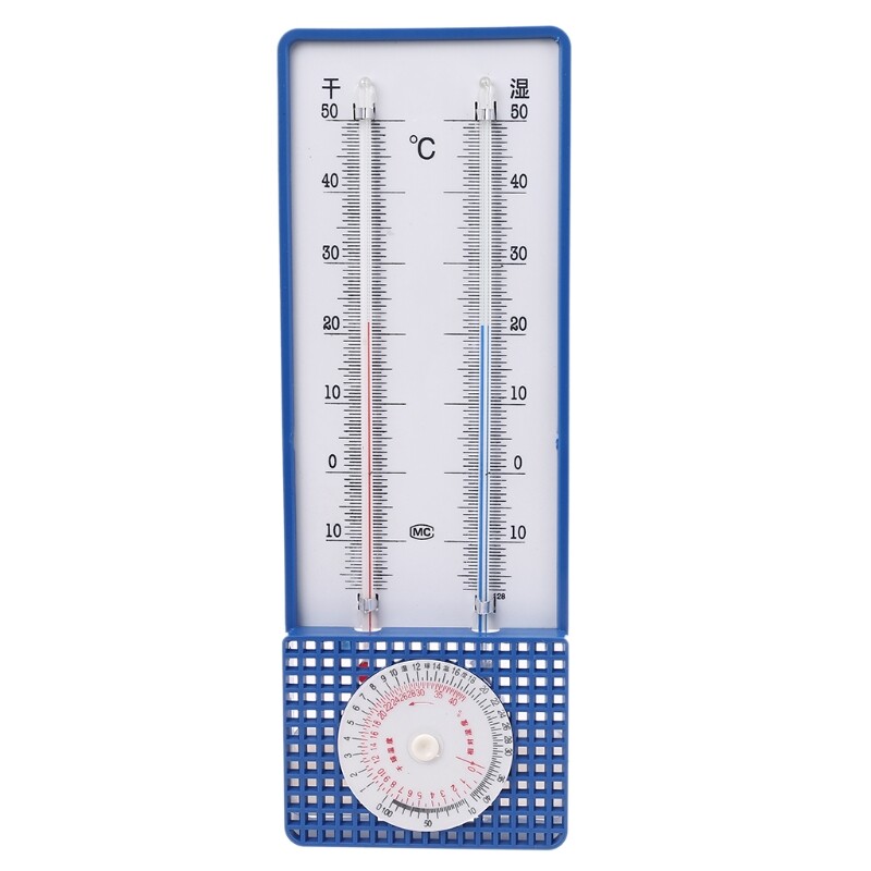 Bóng Đèn Ướt Và Khô, Máy Đo Độ Ẩm Nhiệt Kế Thiết Bị Giám Sát Độ Ẩm RH Cho Nhà Kính Gia Dụng Gắn Tường