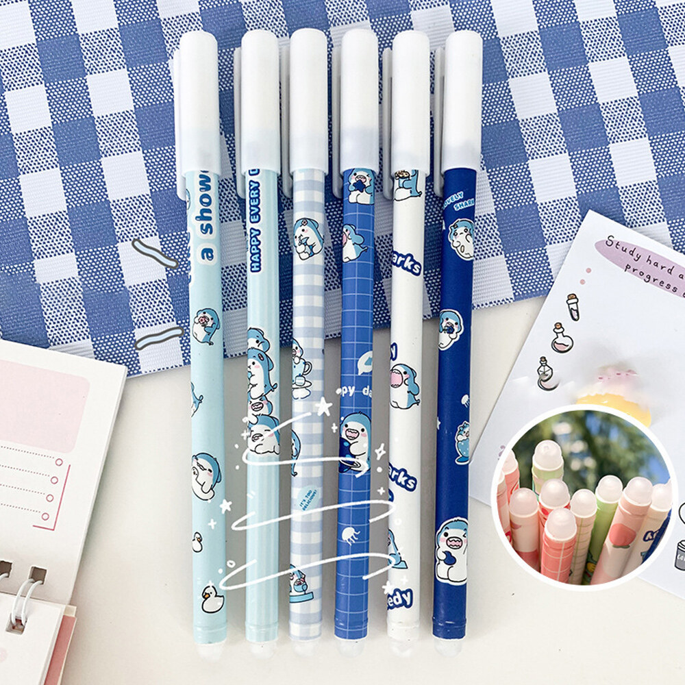 0.5mm cute gel pen erasable pen blue magic gel pen