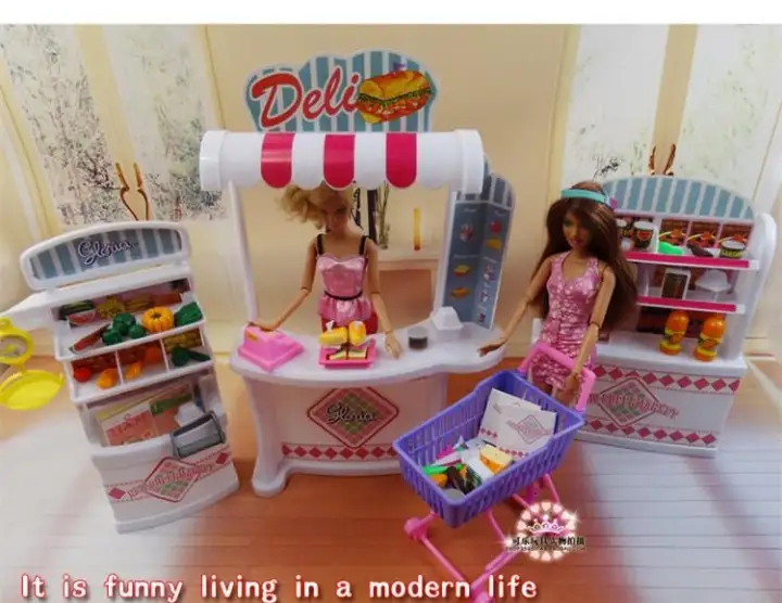 barbie doll mall set