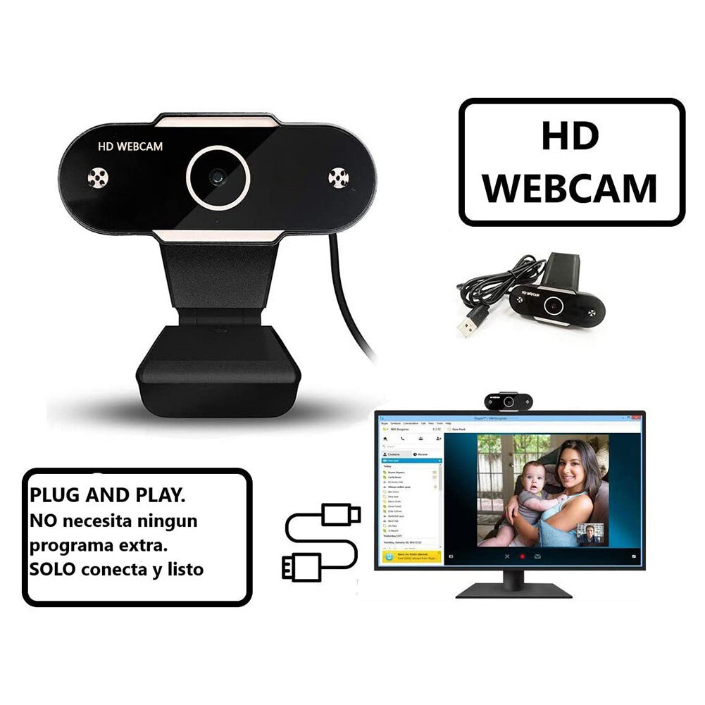 Camera Web 720P HD USB 2.0 Micro Video Trực Tuyến Máy Tính PC Máy Tính Webcam