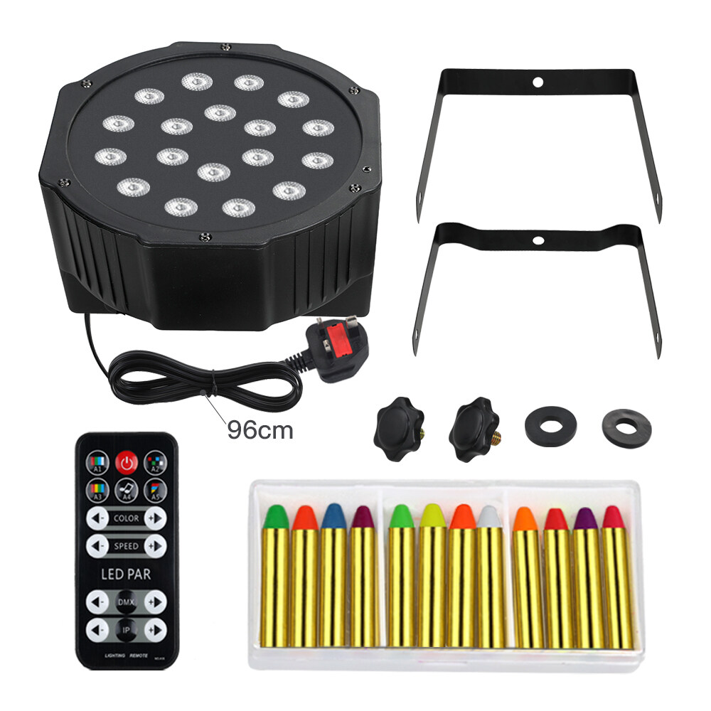 Rovtop 18 Beads UV Lamp With Remote Control Disco Light Ultraviolet LED