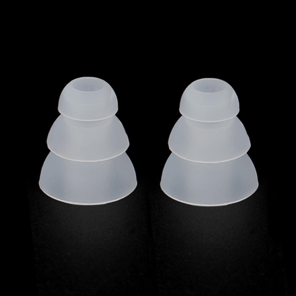 Ba lớp Silicone trong tai Tai nghe bao gồm nắp thay thế Earbud nụ lời khuyên nút tai nghe nhét tai Earplug Miếng đệm tai đệm