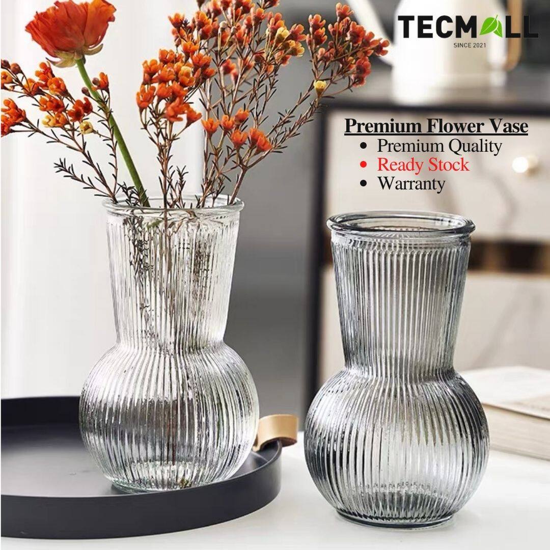 Premium Luxury Crystal Glass Vase Dry Vase / Pasu Kaca Bunga Rose