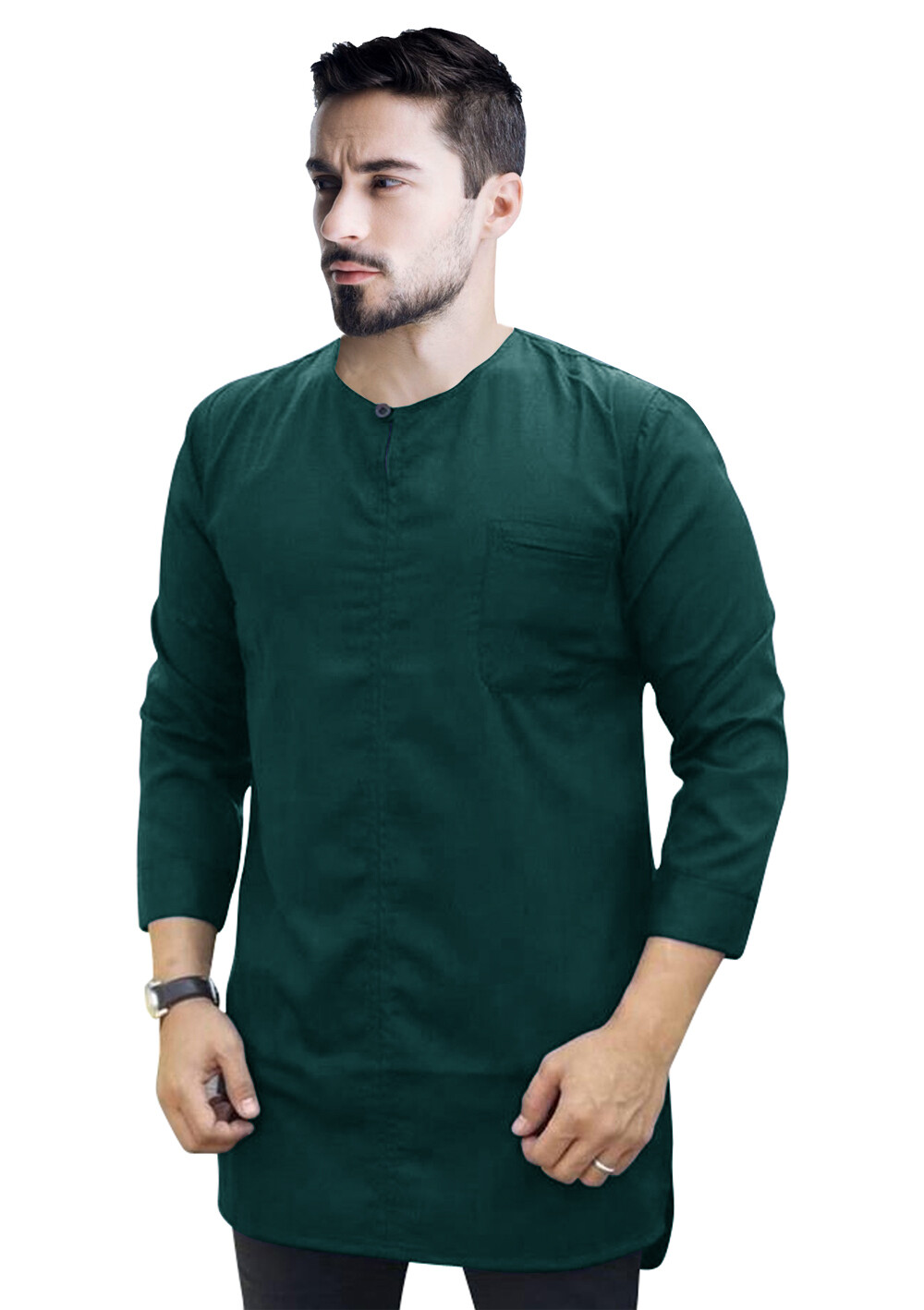kemeja round neck