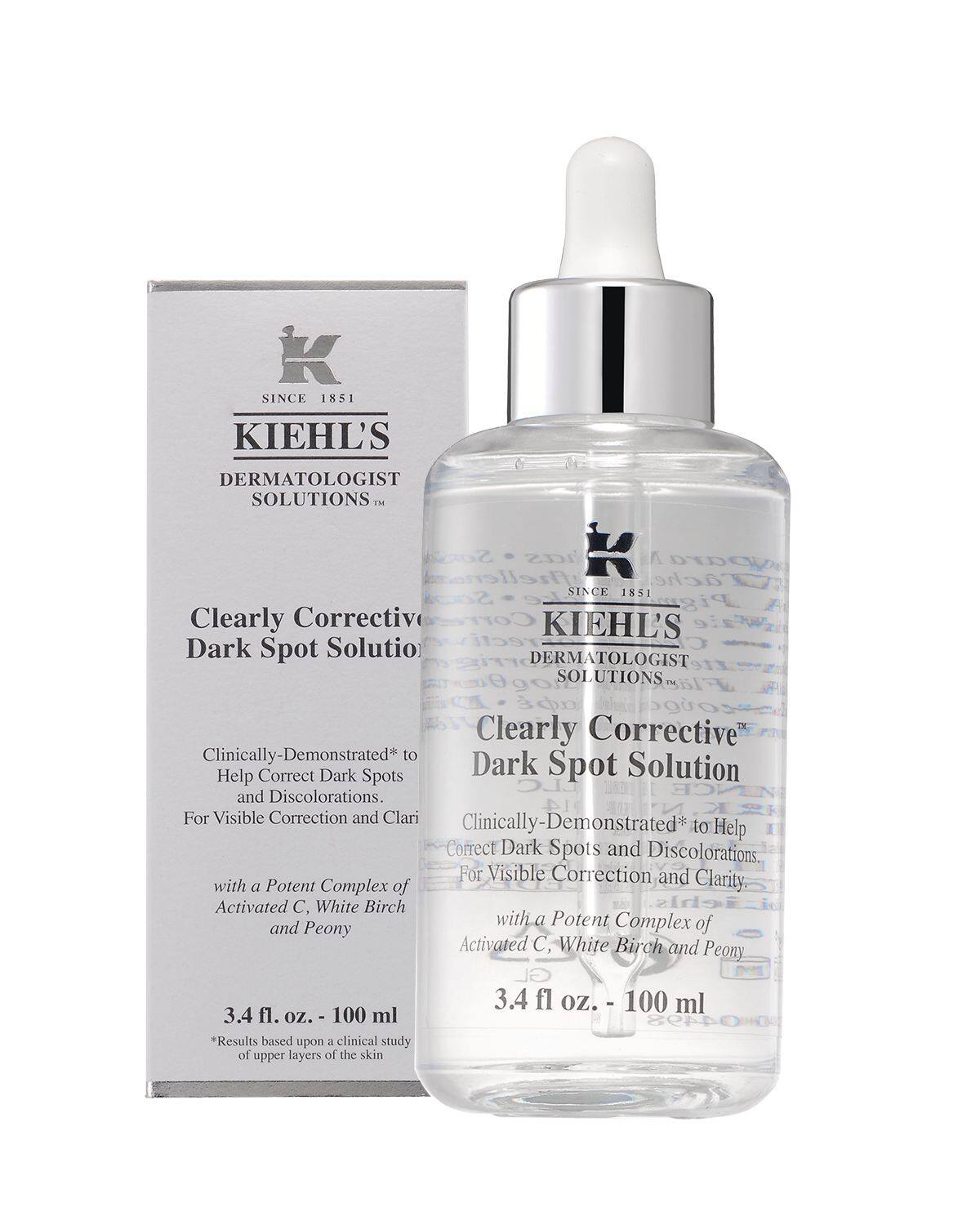 Kiehl's Clearly Corrective Dark Spot Solution100ml Whitening Gentle ...