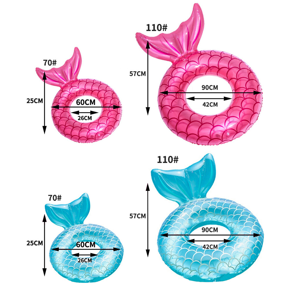 Practical Thickened Backrest Inflatable Swimming Ring for Adult Floating Swimming Circle