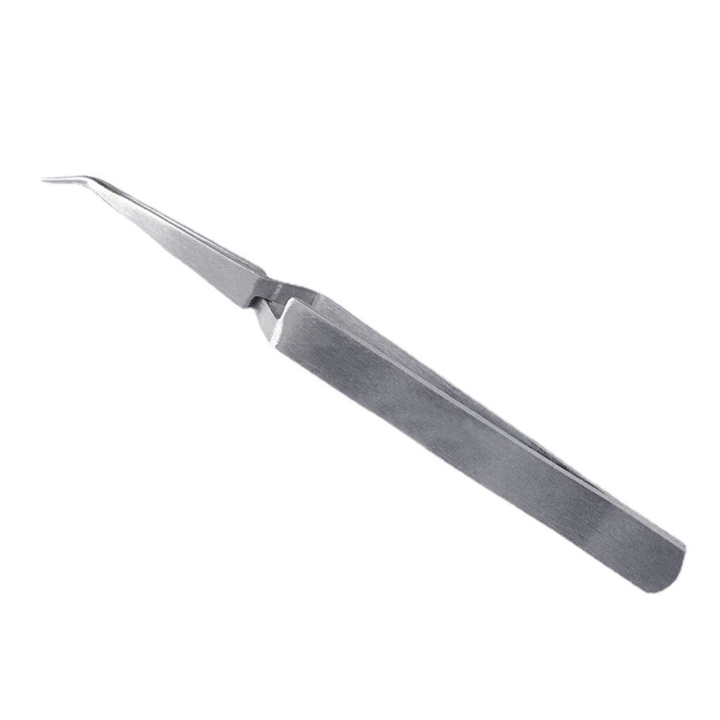 Upgraded Stainless- Steel Tweezers for Cross Locking Tweezers Straight  Reverse Action for Electronics Jewelry-Making Lab 