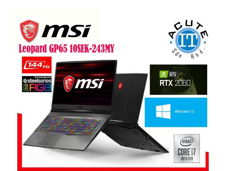 MSI Leopard GP65 10SEK-243MY Malaysia