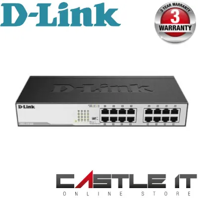 D-Link DGS-1016D Metal 16 Port Rackmount Gigabit Switch