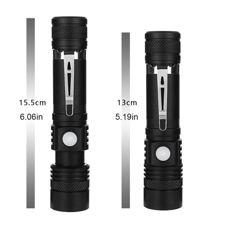 USB Rechargeable Ultra Bright LED Flashlight led torch lanterna Bicycle Light Use18650 Battery For cycling outdoors OUA3039