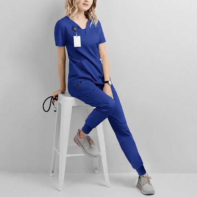 Uniform Scrubs Doctor Nurse Suit Unisex 