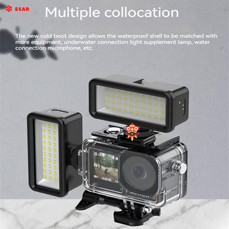40m Underwater Deep Diving Case Protective Housing Waterproof Shell Compatible For Dji Action 3 Osmo Camera Accessories