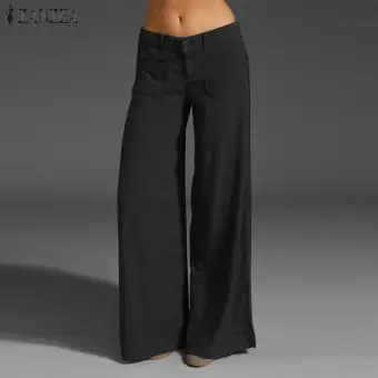 low rise palazzo pants