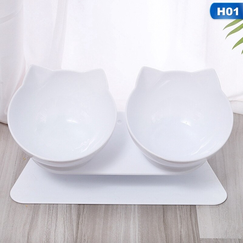 Bát Chống Trượt Cho Mèo Bát Đôi Có Giá Đỡ Thức Ăn Cho Thú Cưng Và Bát Nước Cho Mèo Chó Thức Ăn Cho Mèo