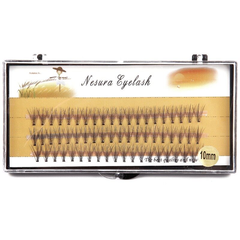 1box/60 Bundles Natural False Eyelashes Bundles with Glue Individual Eyelash Extensions Eyelashes Cluster Lashes