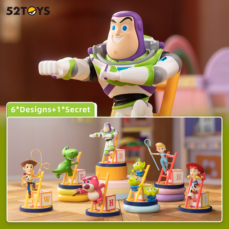 52toys disney toy story super party series blind box figure toy