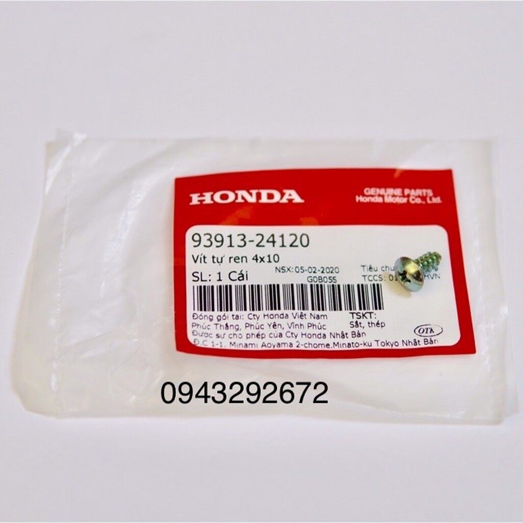Vít bắt mặt nạ con Dream Honda