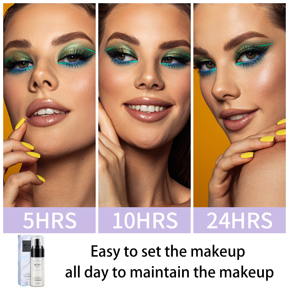 30ml trang điểm xịt giữ Kem dưỡng ẩm Hydrate kiểm soát dầu lâu dài mờ tự nhiên làm mới nhanh chóng thiết lập mỹ phẩm
