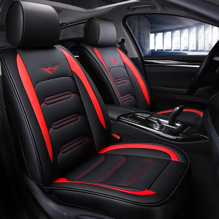 Pu Leather Car Seat Cover Full Set Cushion For Toyota Hilux Prius C Rav4 Vios Lazada Ph - Leather Car Seat Covers Full Set