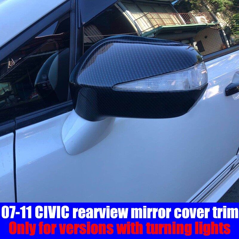 Xuming For Honda Civic 2006 2011 Carbon Fiber Pattern Car Side Mirror Cover Civic Fd Rearview Mirror Cover
