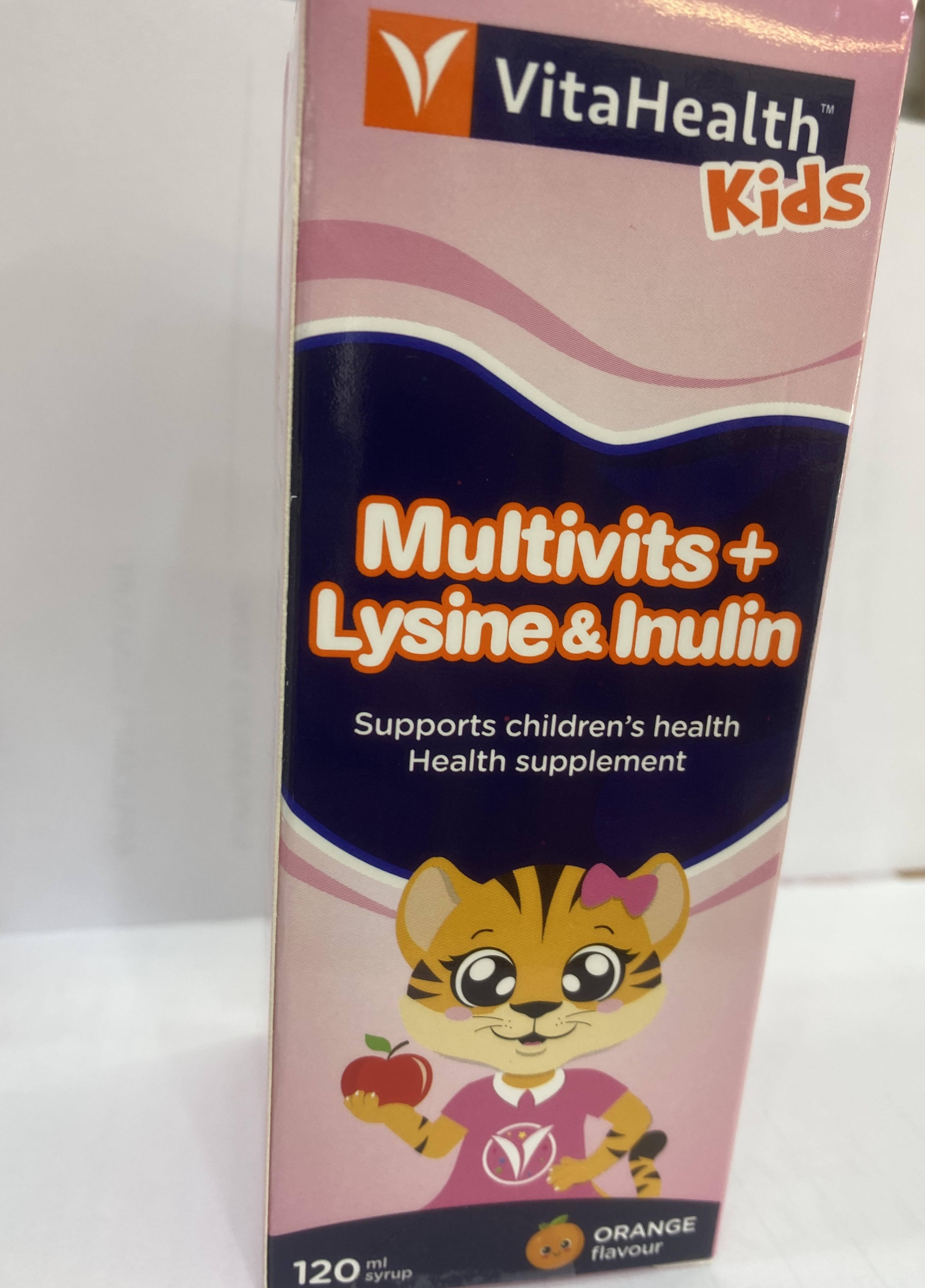 VITAHEALTH KIDS MULTIVITS + LYSINE & INULIN SYRUP (120ML) | Lazada