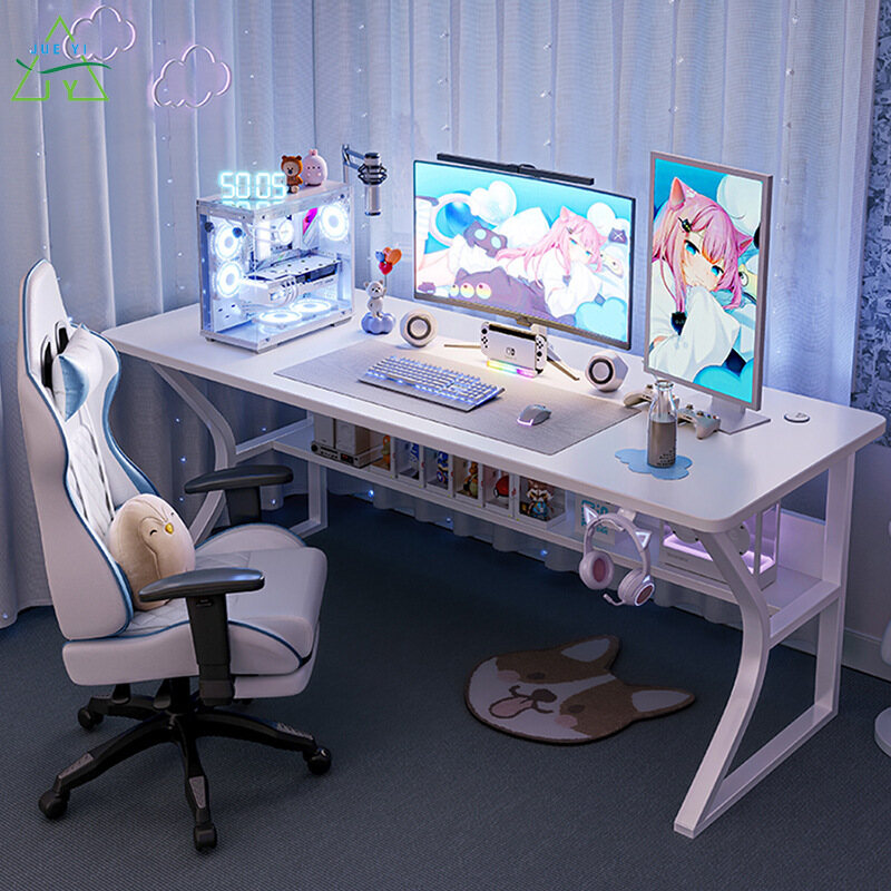 KS White Electronic Sports Table Home Work Table Simple Work Table Bedroom Study Work Table