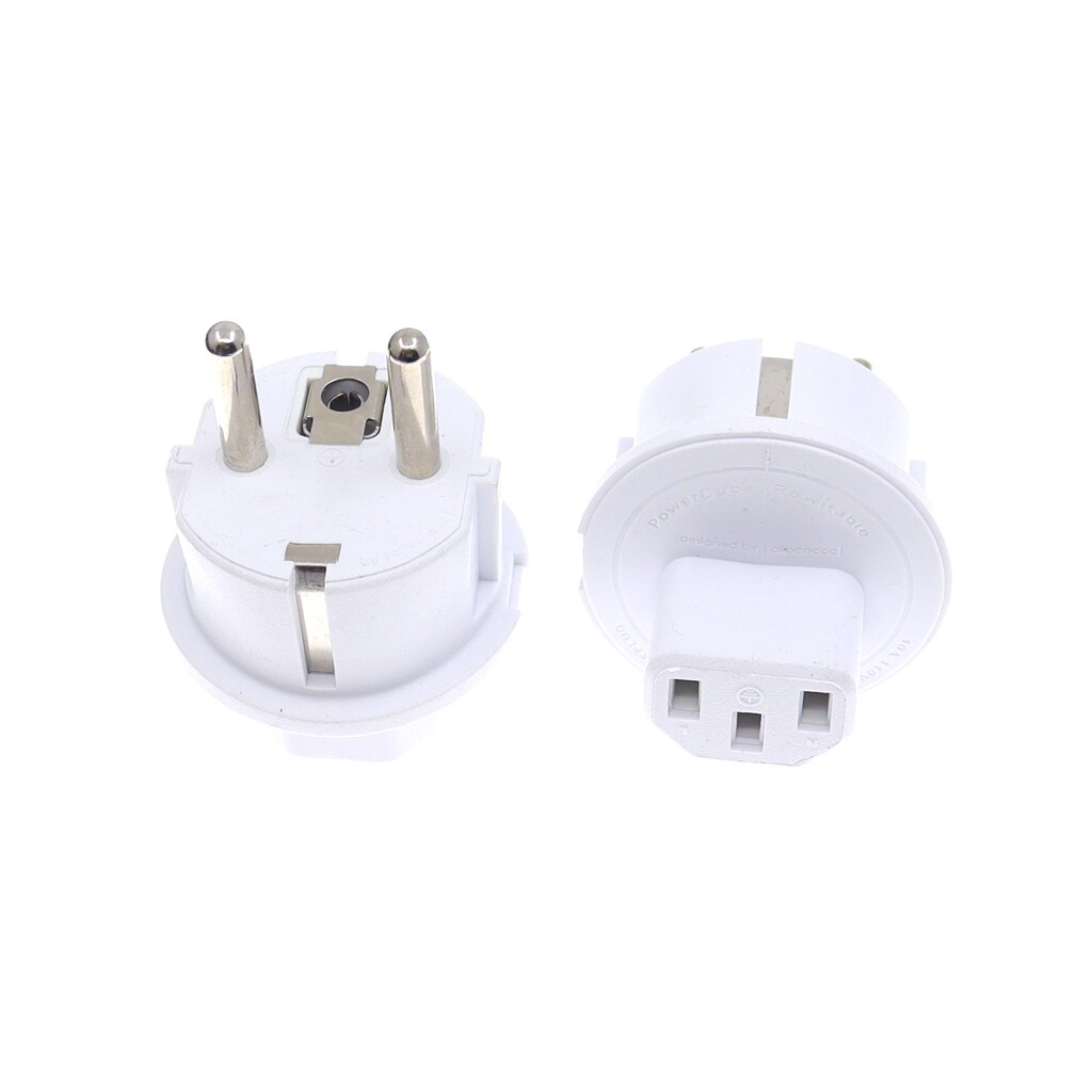 EU CEE77 Power Cable Plug Adapter European Plug to IEC320 C13 Adapter Plug for C14 Interface, Schuko Plug to Desktop Adapter Converter