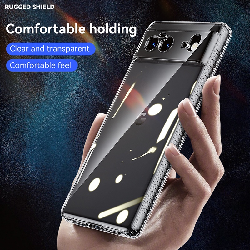 Shockproof Case For Google Pixel 6 Pro 5G 5A Airbags Bumper Concise Transparent Soft Silicone Cover For Pixel6 A Case Clear 2022