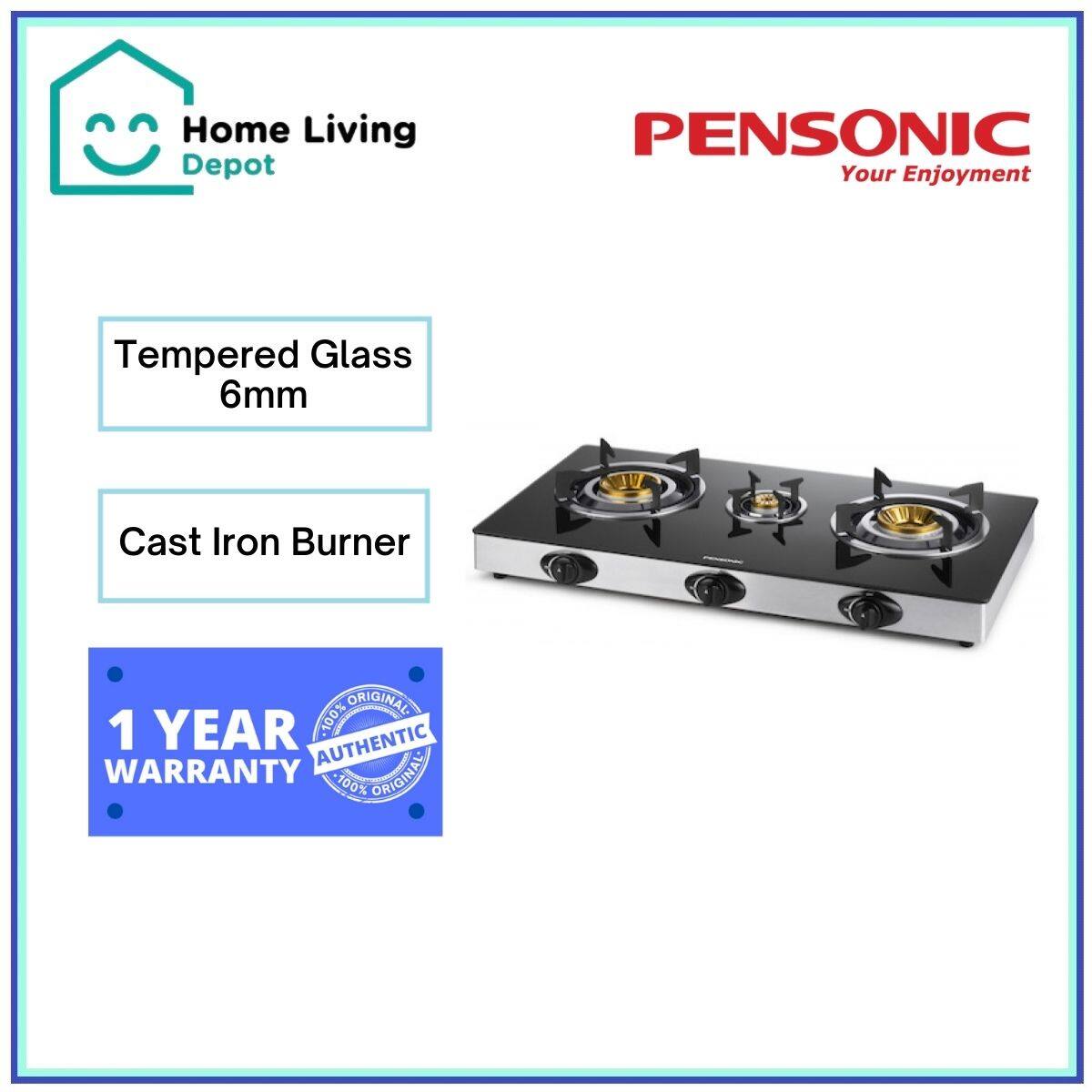 pensonic 3 burner gas stove