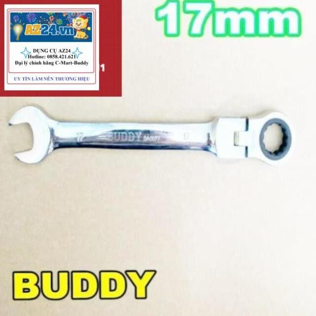 Cờ lê tự động gật gù 17mm Buddy BA0077-1 (dungcu) (Đài Loan)